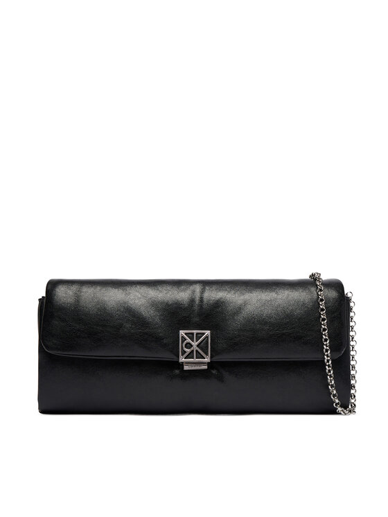 Calvin Klein Calvin Klein Handtasche Emblem Hw Padded Clutch LV04F1240G Schwarz