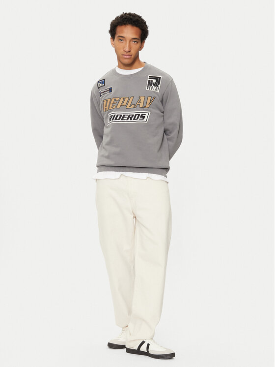 REPLAY REPLAY Pulóver M6971 .000.22890CS Szürke Regular Fit