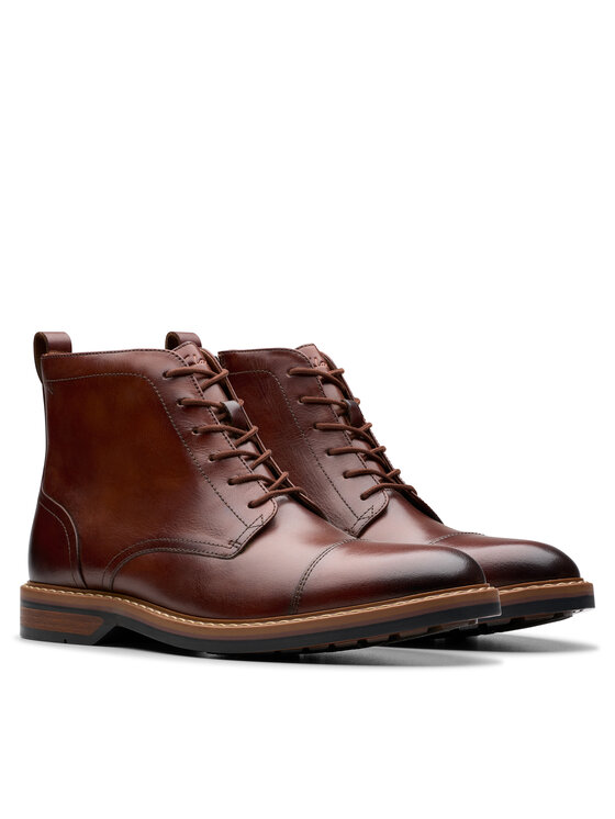 Clarks Clarks Kozaki Aldwin Cap 26179733 Brązowy