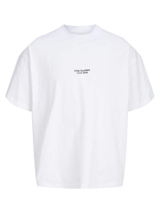 Jack & Jones Jack & Jones Tricou Solana 12296270 Alb Loose Fit