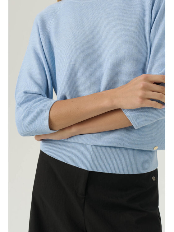 Femestage Femestage Sweter Femestage AB BASE SWE0880-012 Niebieski Regular Fit