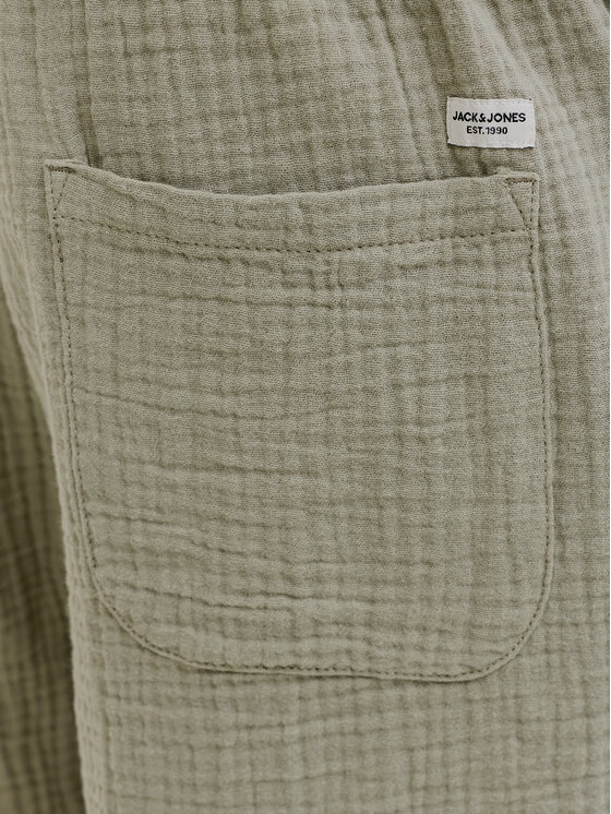 Jack & Jones Jack & Jones Bavlnené šortky Jaiden 12274758 Kaki Relaxed Fit