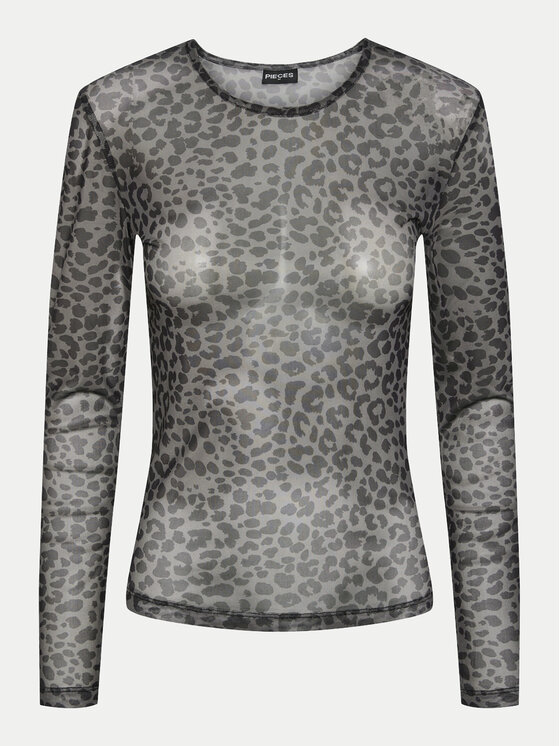 Pieces Pieces Bluza 17141116 Črna Slim Fit