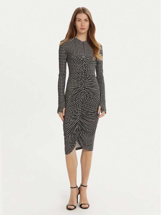 NORMA KAMALI NORMA KAMALI Rochie de zi KK3243PLD25657 Gri Slim Fit