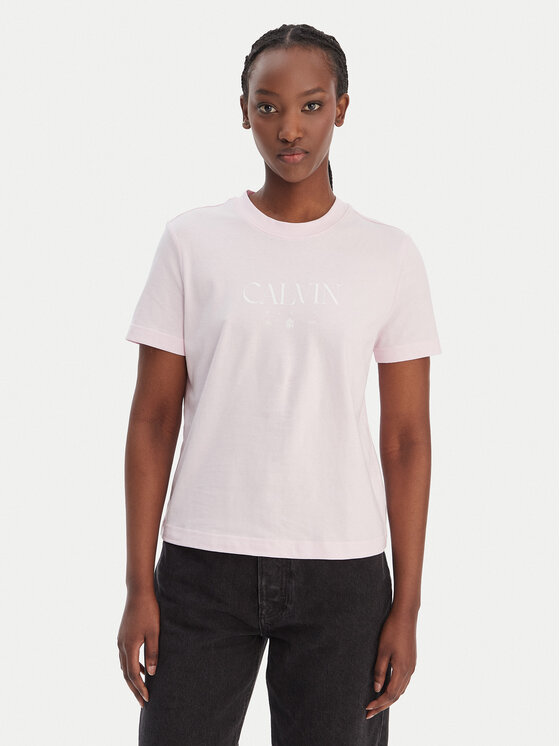 Calvin Klein Jeans Tricou Cktail Concept LV047E813G Roz Regular Fit