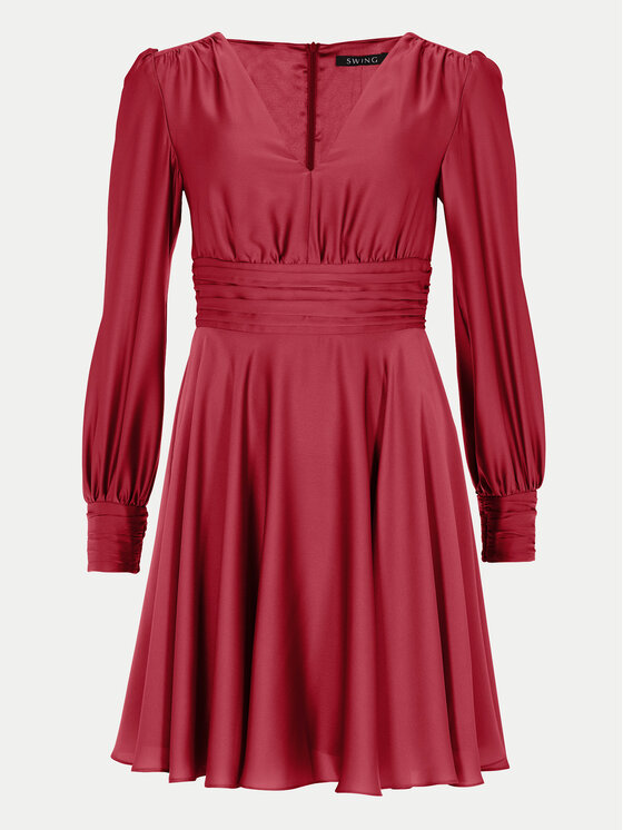 Swing Swing Cocktail obleka 5AH10600 Rdeča Loose Fit