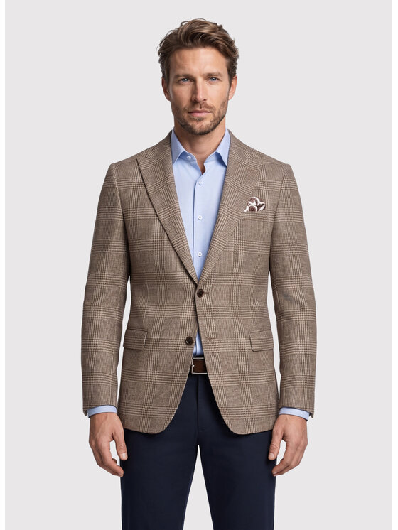 Pako Lorente Pako Lorente Marynarka P26WF-3X-002 Beżowy Slim Fit