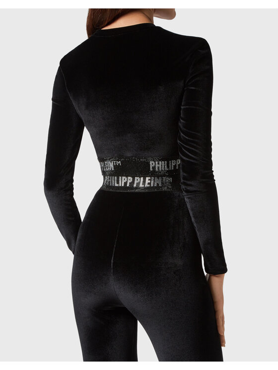 PHILIPP PLEIN PHILIPP PLEIN Blusa 5847 Nero Cropped Fit
