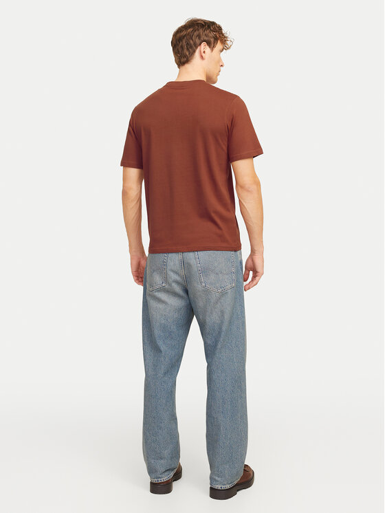 Jack & Jones Jack & Jones T-Shirt Vesterbro 12265740 Brązowy Relaxed Fit