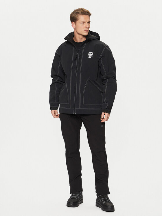 Quiksilver Quiksilver Snieglenčių striukė Live Wire EQYTJ03443 Juoda Relaxed Fit