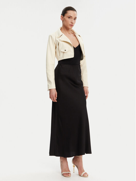 Rinascimento Rinascimento Jacke aus Kunstleder CFC0119617003 Beige Regular Fit