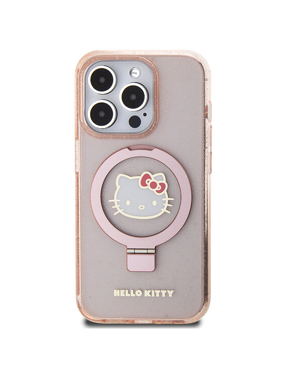 Hello Kitty Hello Kitty Etui na telefon iPhone 15 Pro Różowy