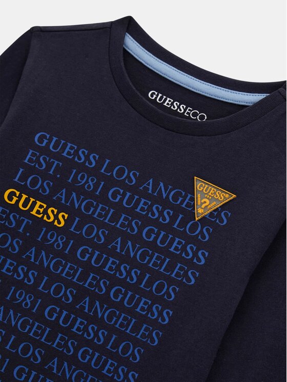 Guess Kids Guess Kids T-Shirt 185388 Niebieski Classic Fit