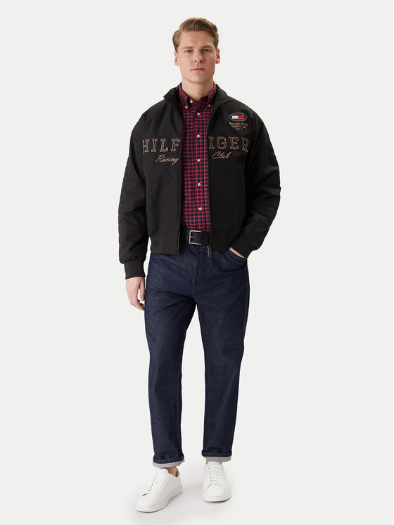 Tommy Hilfiger Tommy Hilfiger Bundy bomber Racing MW0MW42565 Čierna Regular Fit