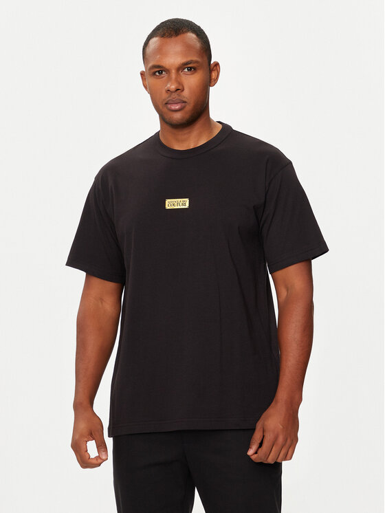 Versace Jeans Couture Versace Jeans Couture T-Shirt 77GAHT08 Schwarz Regular Fit