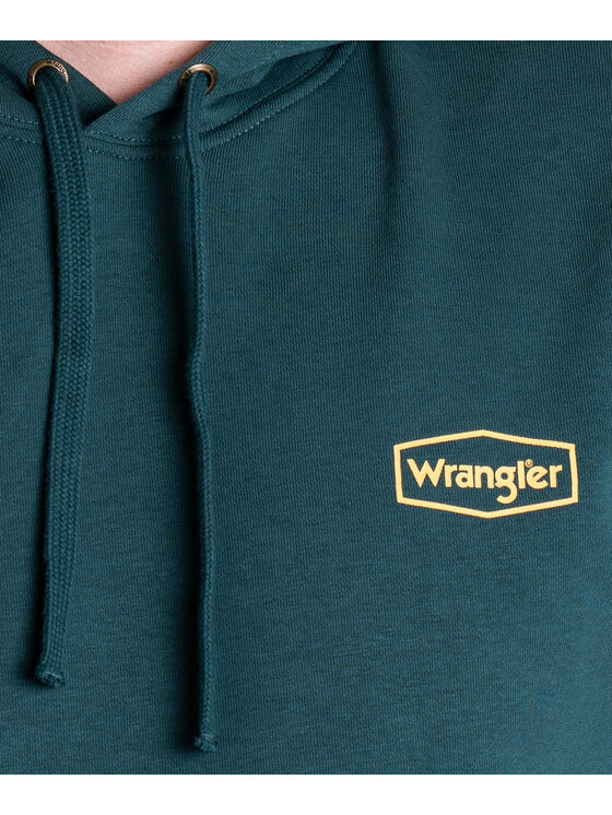 Wrangler Wrangler Bluza 112339518 Zielony Relaxed Fit