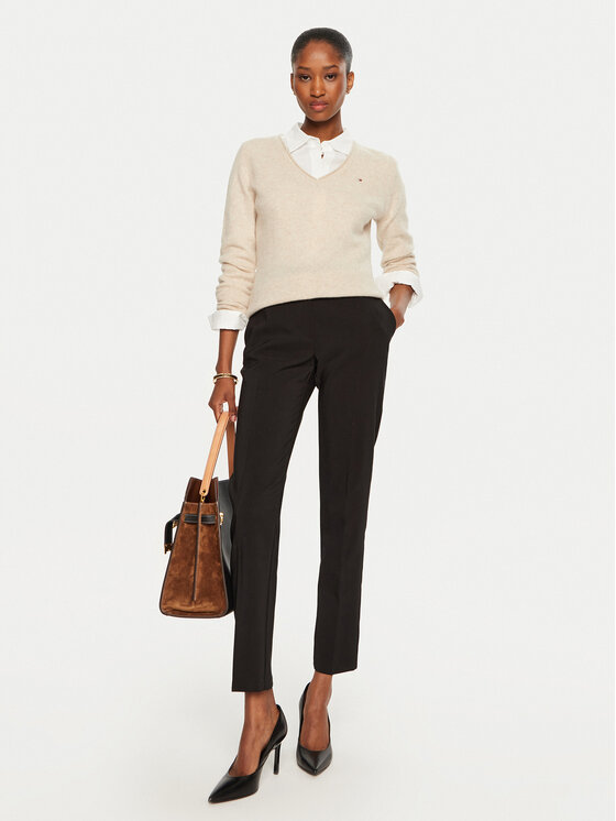 Tommy Hilfiger Tommy Hilfiger Пуловер WW0WW43505 Бежов Regular Fit