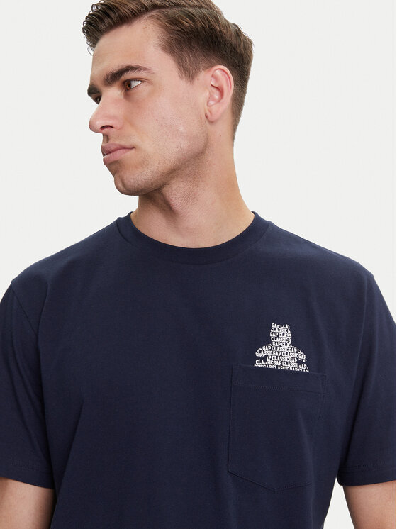 Gap Gap Tričko 769029-03 Tmavomodrá Regular Fit