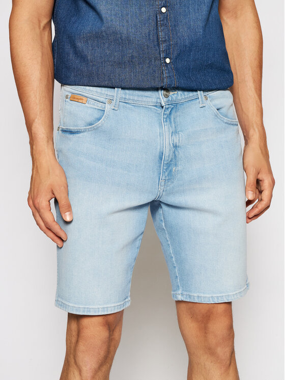Wrangler Wrangler Džinsiniai šortai Texas W11CZH280 112126021 Žydra Slim Fit