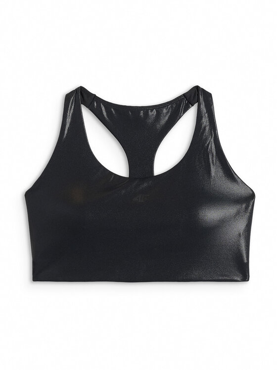 4F 4F Biustonosz sportowy YOGA Czarny