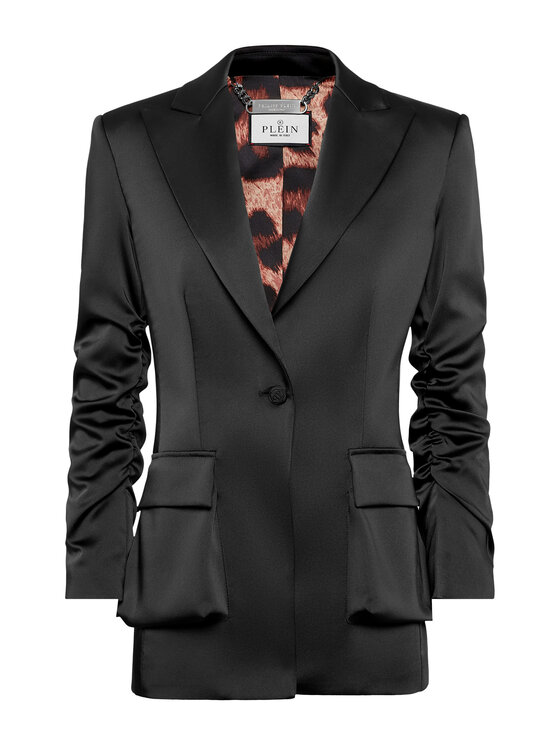 PHILIPP PLEIN PHILIPP PLEIN Marynarka 11447 Czarny Loose Fit