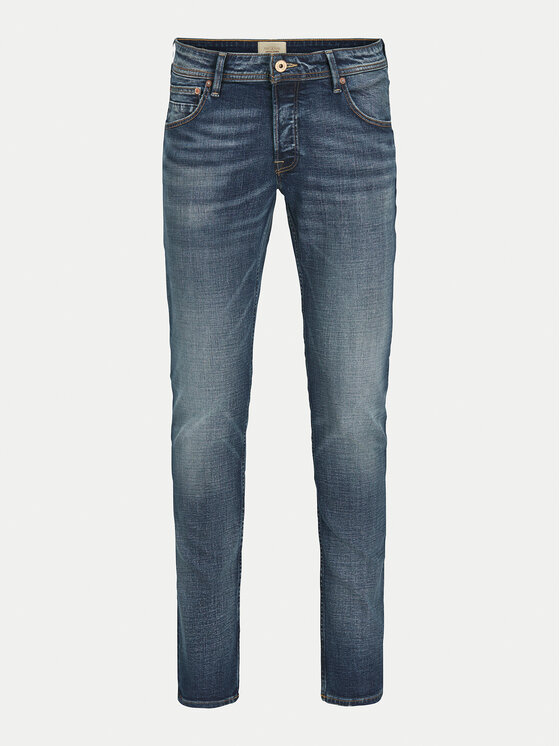 Jack&Jones Džinsi Glenn 12263286 Zils Slim Fit