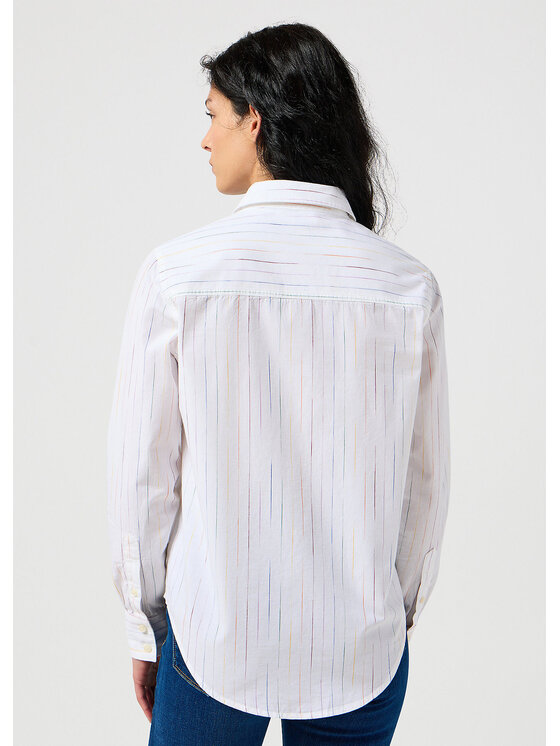 Wrangler Wrangler Koszula 1 Pocket Shirt 112356733 Biały Regular Fit