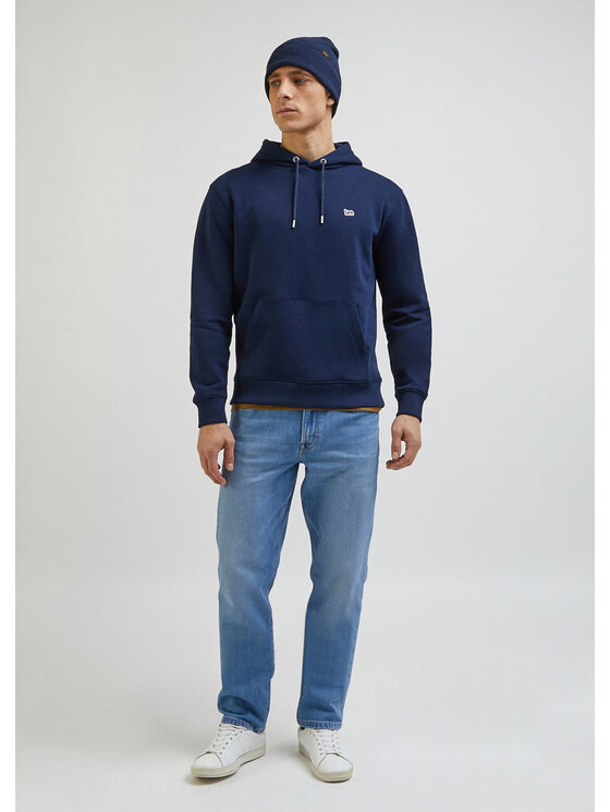 Lee Lee Felpa PLAIN HOODIE Blu Regular Fit