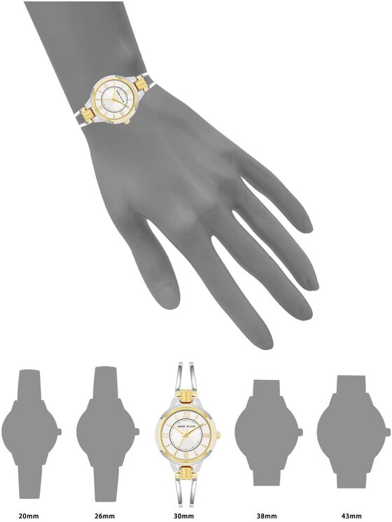 Anne Klein Anne Klein Zegarek AK-1441SVTT Srebrny