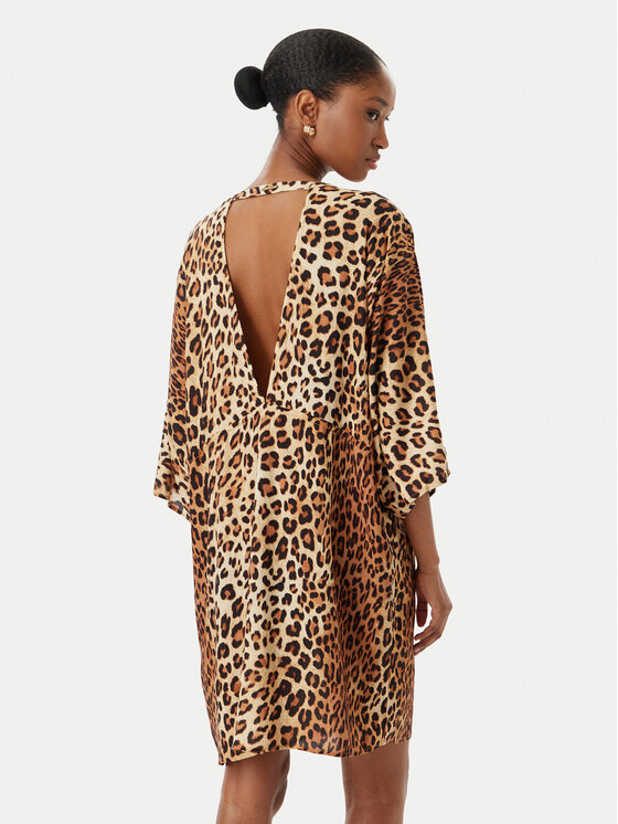 LOLA CASADEMUNT LOLA CASADEMUNT Poletna obleka LS2616015 Rjava Regular Fit