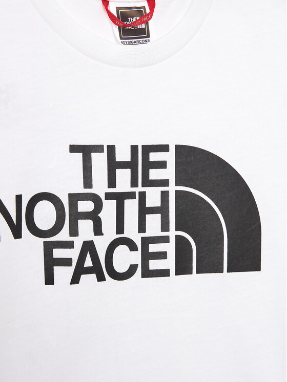 The North Face The North Face T-krekls Easy NF0A82GH Balts Regular Fit