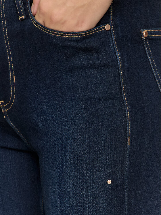 Guess Guess Jeans hlače W4BA0L D5HC1 Mornarsko modra Skinny Fit