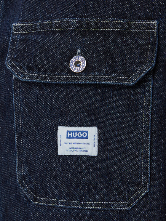 HUGO HUGO traper košulja Ebolt 50556349 Tamnoplava Oversize
