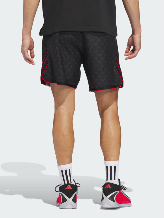 adidas adidas Szorty sportowe Anthony Edwards Crazy Lite AOP Czarny Loose Fit