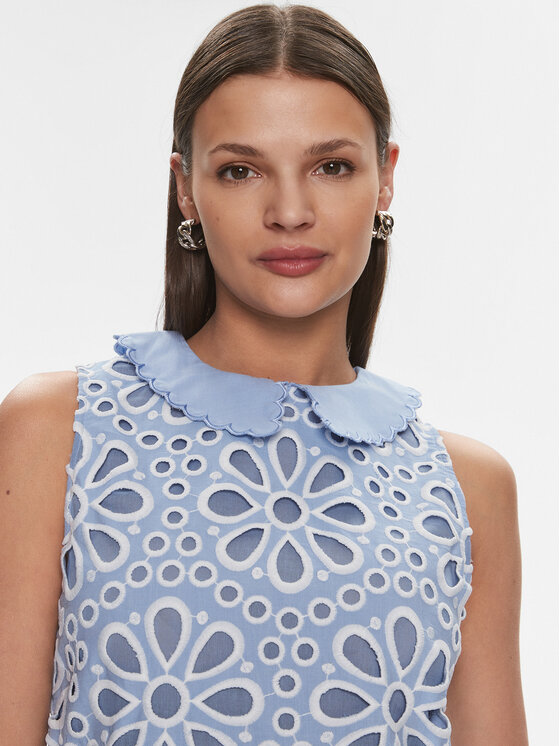 Silvian Heach Silvian Heach Rochie de zi Mini GPP24412VE Albastru Regular Fit