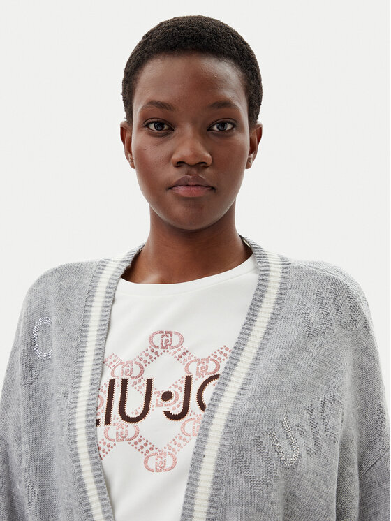 Liu Jo Sport Liu Jo Sport Strickjacke TF4216 MS55L Grau Regular Fit