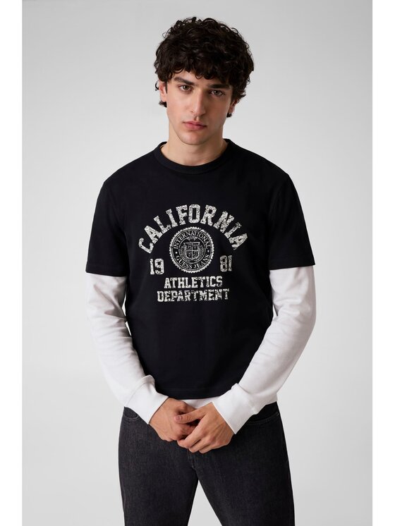 Guess Guess T-Shirt 183245 Černá Classic Fit