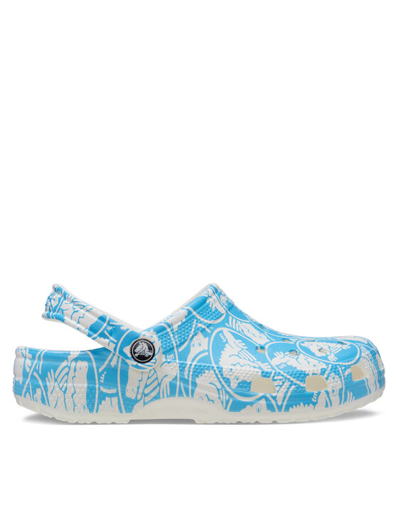 Crocs Šľapky Classic Duke Print Clog 210003 Modrá