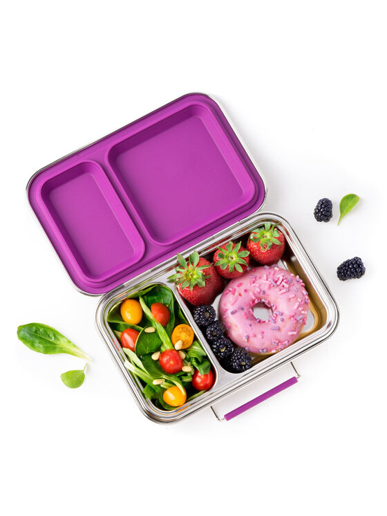Lekkabox Lekkabox Lunchbox DUO Fioletowy
