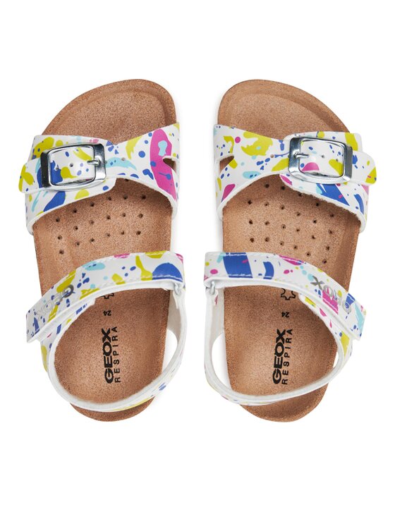 Geox Geox Sandały J Adriel Girl J028MC 000HH C0563 M Biały