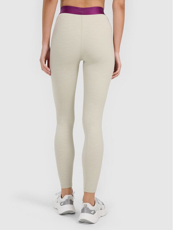 4F 4F Legginsy 4FWAW26TFTIF539-83A Beżowy Active Fit