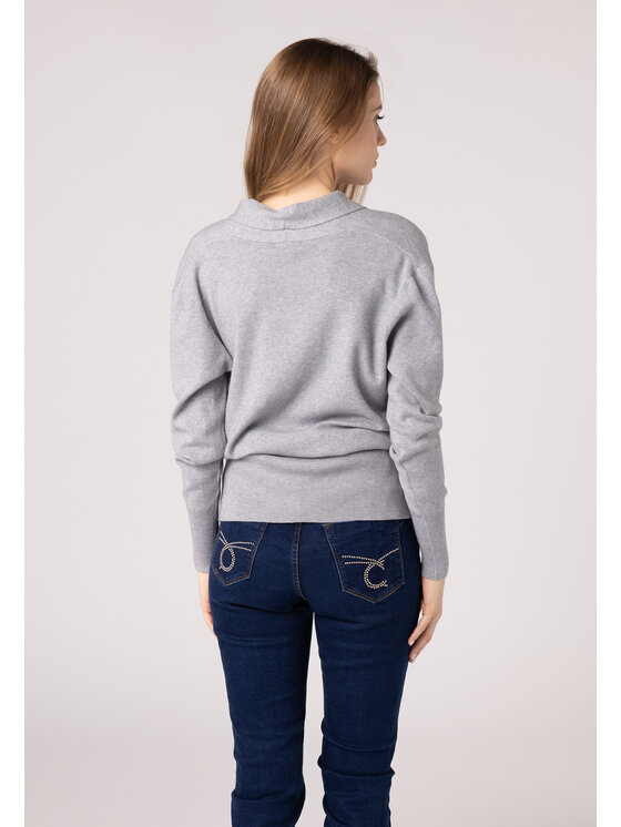 QUIOSQUE QUIOSQUE Sweter QUIOSQUE 6VS006231 Szary Regular Fit