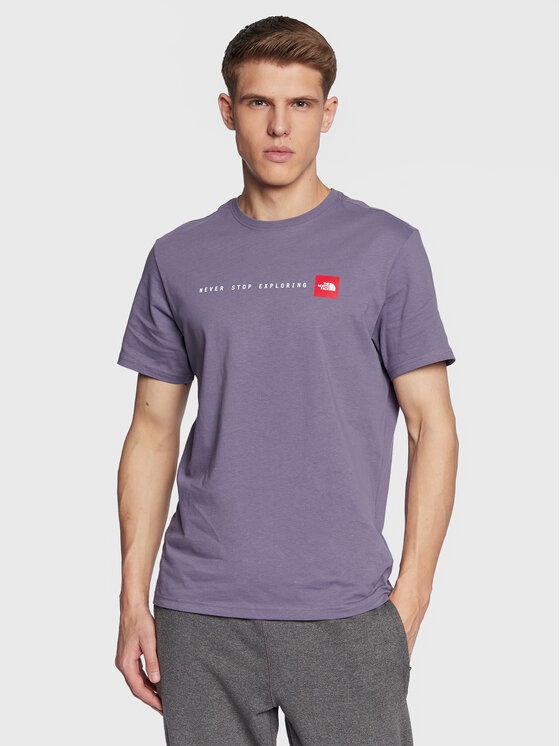 The North Face T shirt Never Stop Exploring NF0A7X1M Violet Regular Fit Modivo