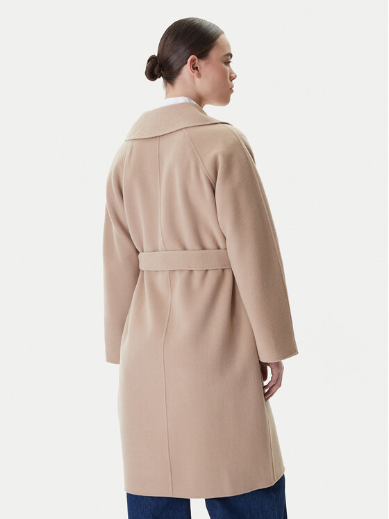 Weekend Max Mara Weekend Max Mara Vlněný kabát Civada 2615011011 Béžová Regular Fit