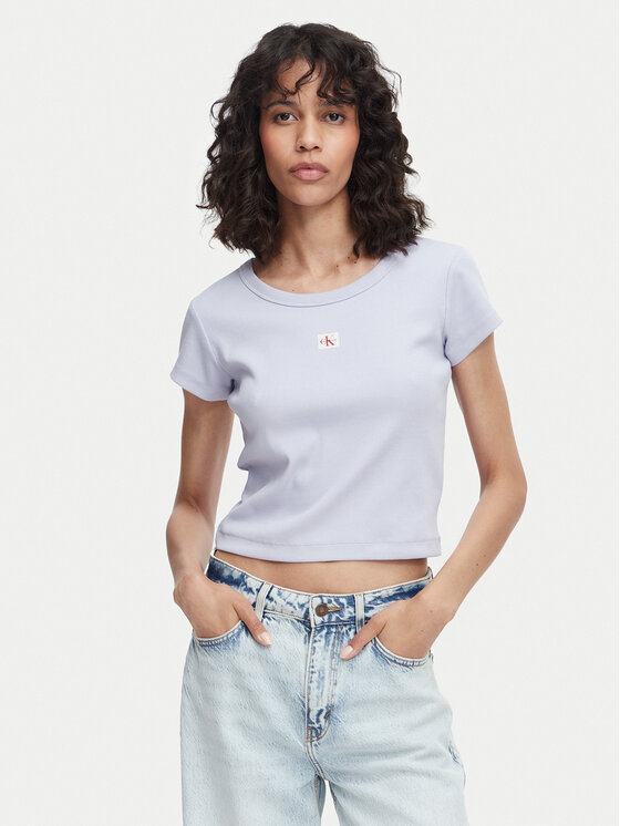 Calvin Klein Jeans Calvin Klein Jeans Póló LV047C200G Világoskék Slim Fit