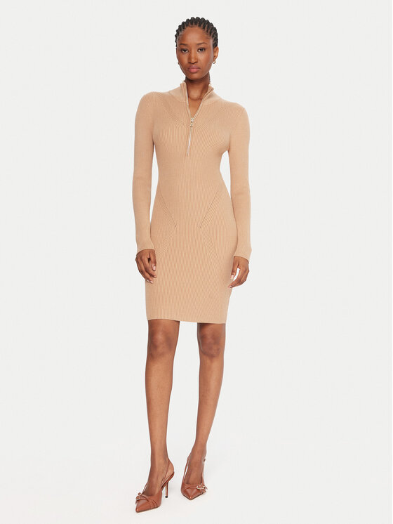 Guess Guess Vestito da giorno W5BK45 Z0572 Beige Slim Fit