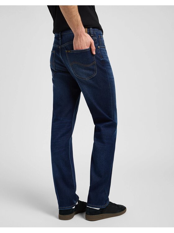 Lee Lee Jeansy BROOKLYN Granatowy Straight Fit