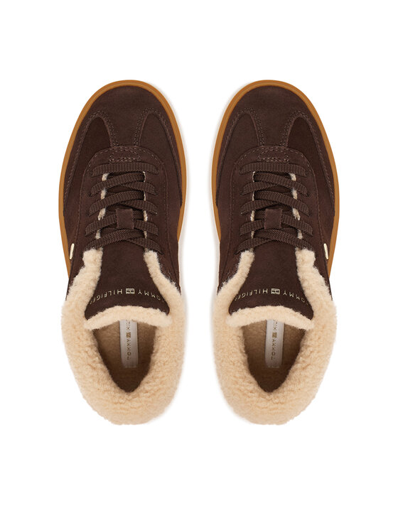 Tommy Hilfiger Tommy Hilfiger Сникърси Th Chic Cupsole Wl FW0FW09597 Тъмнокафяв
