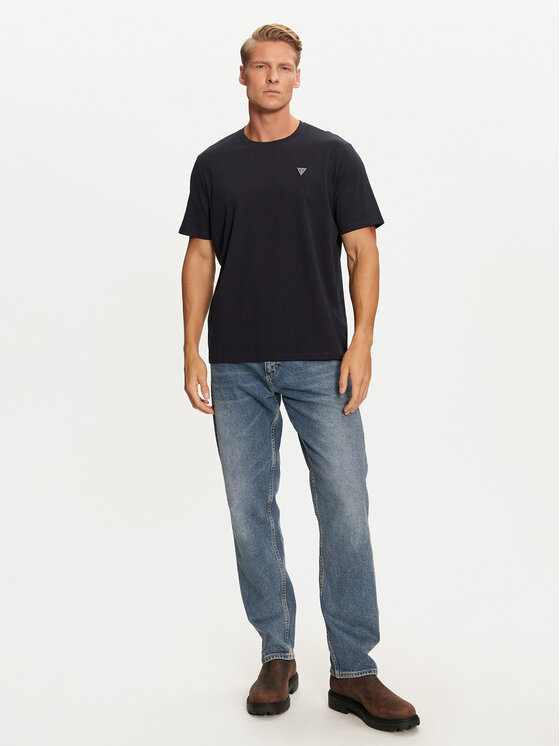 Guess Guess T-Shirt M4YI0A KCCM1 Granatowy Regular Fit
