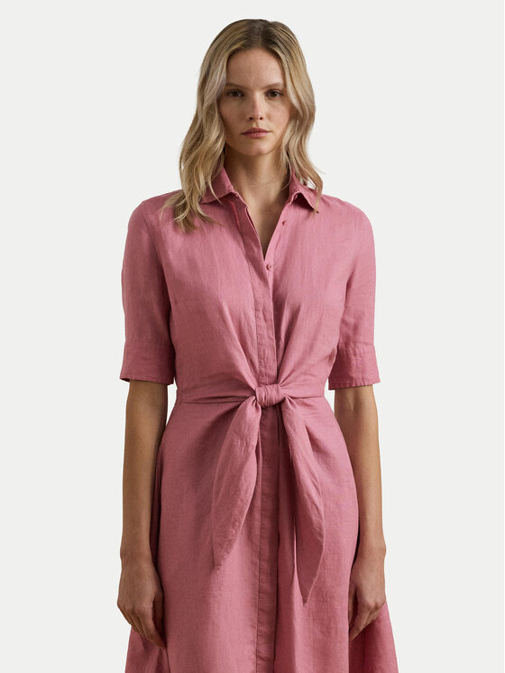 LAUREN RALPH LAUREN LAUREN RALPH LAUREN Rochie tip cămașă 200905667017 Roz Regular Fit